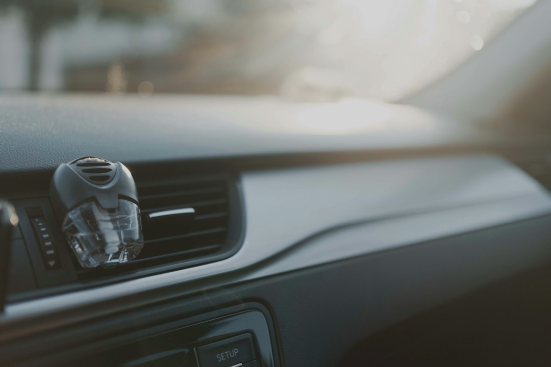 vehicle dashboard vents blowing cool air
